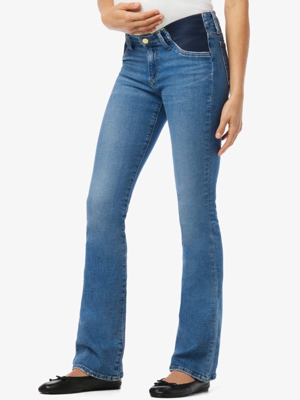 Joe's The Icon Bootcut Maternity Mid-Rise Flared Jeans Blue Wash Size 26 NEW